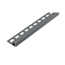 Quadratprofil Alu Struktur 250cm grau metallic 12,5mm