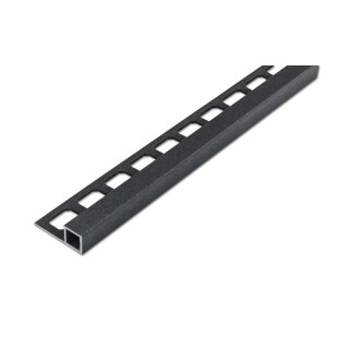 Quadratprofil Alu Struktur 250cm anthrazit