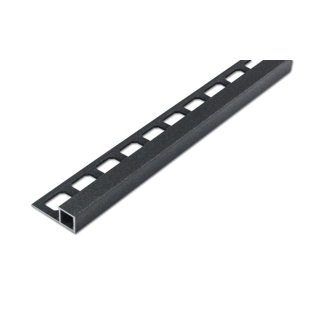 Quadratprofil Alu Struktur 250cm anthrazit 11mm