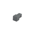 Quadrat Eckstück Alu Struktur grau metallic 10mm