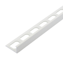 Winkelabschlussprofil Alu Struktur 250cm arctic