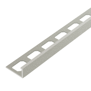 Winkelabschlussprofil Alu Struktur 250cm silbergrau brillant