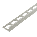 Winkelabschlussprofil Alu Struktur 250cm silbergrau brillant