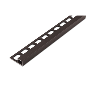 Quadratprofil Alu Struktur 250cm umbra