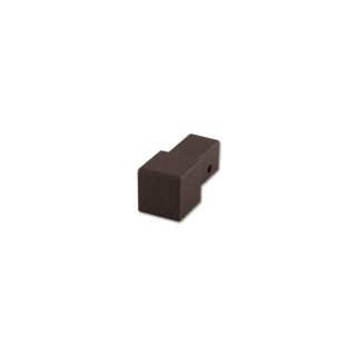 Quadrat Eckstück Alu Struktur umbra 11mm
