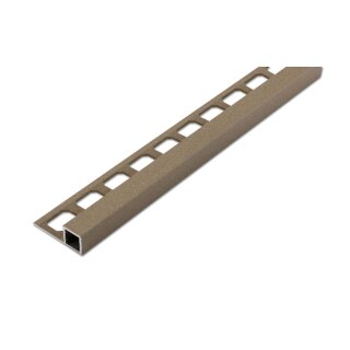 Quadratprofil Alu Struktur 250cm quarz