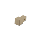 Quadrat Eckstück Alu Struktur sand 12,5mm