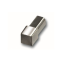 Quadrat Eckstück Edelstahl IMITAT glänzend 11mm