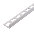 Winkelabschlussprofil Alu Struktur 250cm kreide