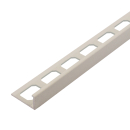 Winkelabschlussprofil Alu Struktur 250cm creme