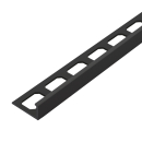 Winkelabschlussprofil Alu Struktur 250cm schwarz