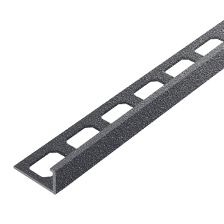 Winkelabschlussprofil Alu Struktur 250cm anthrazit brillant