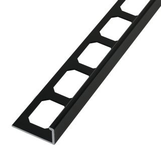 Winkelabschlussprofil Alu schwarz hochglanzeloxiert 250cm