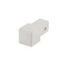 Quadrat Eckstück Alu Struktur arctic 10mm