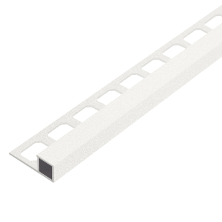 Quadratprofil Alu Struktur 250cm weiß brillant
