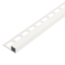 Quadratprofil Alu Struktur 250cm weiß brillant