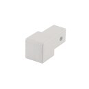 Quadrat Eckstück Alu Struktur arctic 8mm