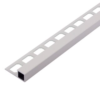 Quadratprofil Alu Struktur 250cm kreide 10mm