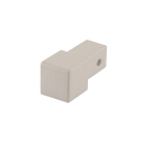 Quadrat Eckstück Alu Struktur creme