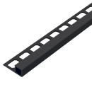 Quadratprofil Alu Struktur 250cm schwarz