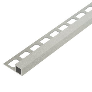 Quadratprofil Alu Struktur 250cm silbergrau brillant
