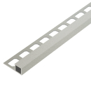 Quadratprofil Alu Struktur 250cm silbergrau brillant