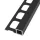 Quadratprofil Alu Struktur 250cm schwarz brillant 8mm