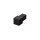 Quadrat Eckstück Alu Struktur schwarz brillant 11mm