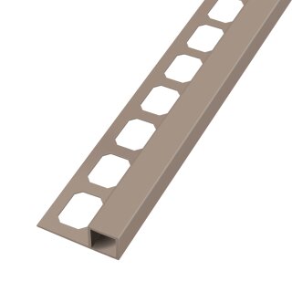 Quadratprofil Alu pulverbeschichtet 250cm caramel 12,5mm