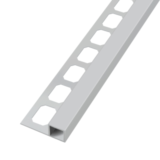 Quadratprofil Alu pulverbeschichtet 250cm manhattangrau 8mm