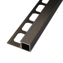 Quadratprofil Alu bronze eloxiert gebürstet 250cm