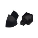 Rundprofil Eckstück Alu schwarz Struktur 10mm...