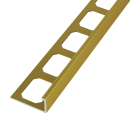 Winkelabschlussprofil Alu messing eloxiert 250cm 12,5mm