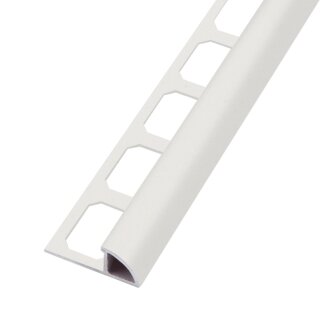 Rundprofil Alu arctic Struktur 250cm 12,5mm