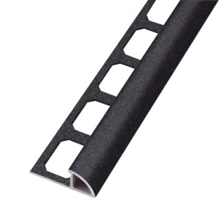 Rundprofil Alu anthrazit Struktur 250cm 8mm