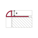 Rundprofil Alu messing eloxiert 250cm 12,5mm