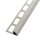 Fliesenschiene Rundprofil Alu silbergrau brillant Struktur 250cm 8mm
