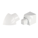 Rundprofil Eckstück Alu brillantweiß...