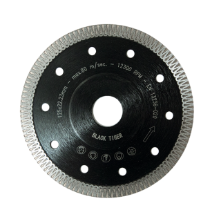 Diamantscheibe Black Tiger 125mm 1,3mm Ornamentsegment verstärkter Flansch