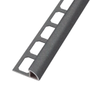 Rundprofil Alu grau metallic Struktur 250cm
