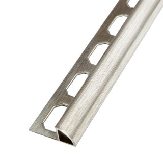 Rundprofil Alu titan hochglanzeloxiert gebürstet 250cm 8mm