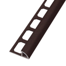 Rundprofil Alu umbra Struktur 250cm 10mm