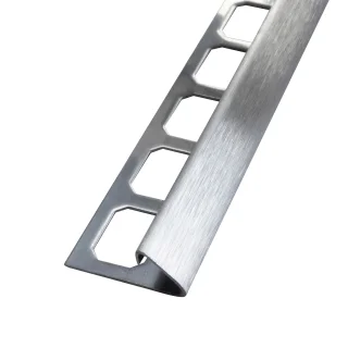 Dekoprofil, Dreieckprofil Edelstahl, Übergang gebürstet 250cm 8mm