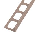 Muster Winkelabschlussprofil Alu pulverbeschichtet caramel