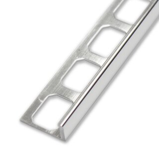 Muster Winkelabschlussprofil Alu chromfarbig 10mm