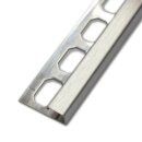 Muster Quadratprofil Edelstahl gebürstet 10mm