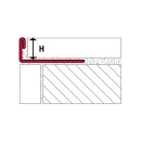 Muster Winkelprofil Edelstahl schwarz glänzend 10mm