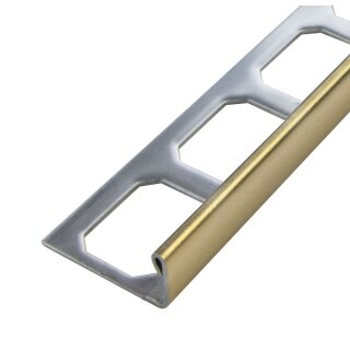 Muster Winkelprofil Edelstahl gold glänzend 10mm