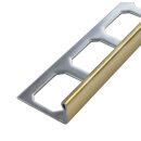 Muster Winkelprofil Edelstahl gold glänzend 10mm