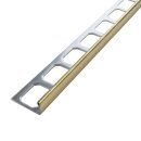 Muster Winkelprofil Edelstahl gold glänzend 10mm